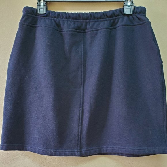 RALPH LAUREN Terry Knit Black Skirt Tie Waist - Picture 3 of 6